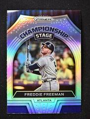 Freddie Freeman [Silver Prizm] #CS-2 Baseball Cards 2022 Panini Prizm Championship Stage Prices