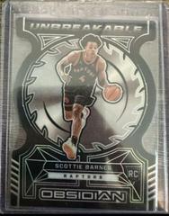 Scottie Barnes #11 Basketball Cards 2021 Panini Obsidian Unbreakable Prices