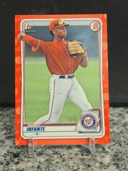 Sammy Infante [Red] Baseball Cards 2020 Bowman Draft Prices