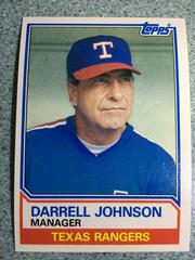 Darrell Johnson Baseball Cards 1983 Topps Prices