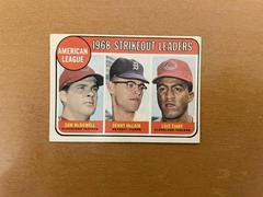 AL Strikeout Leader [McDowell, McLain, Tiant] Baseball Cards 1969 O Pee Chee Prices