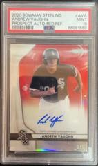 Andrew Vaughn [Red Refractor] #AVA Baseball Cards 2020 Bowman Sterling Prospect Autographs Prices