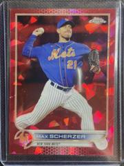 Max Scherzer [Red] #US1 Baseball Cards 2022 Topps Chrome Update Sapphire Prices