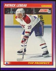 Patrick Lebeau Hockey Cards 1991 Score American Prices