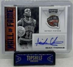 Isiah Thomas [Blue] Basketball Cards 2020 Panini Chronicles Hall of Fame Autographs Prices