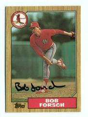 Bob Forsch #257 Baseball Cards 1987 Topps Tiffany Prices