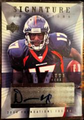 Darius Watts #SF-DW Football Cards 2004 Upper Deck Foundations Signatures Prices