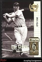 Lou Gehrig [Century Collection] Baseball Cards 1999 Upper Deck Century Legends Prices