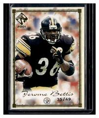 Jerome Bettis [Gold Framed] #76 Football Cards 2001 Pacific Private Stock Prices