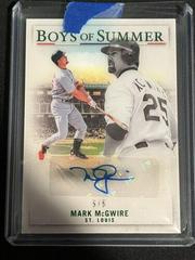 Mark McGwire [Green] #BOS-MA Baseball Cards 2022 Panini Chronicles Boys of Summer Autographs Prices