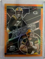 Aaron Rodgers, Jaire Alexander [Orange] Football Cards 2021 Panini Contenders Optic Xs and Os Prices