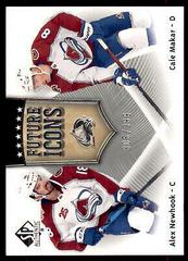 Alex Newhook, Cale Makar Hockey Cards 2021 SP Authentic Future Icons Prices