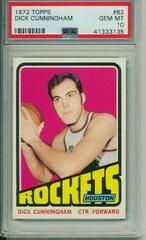 Dick Cunningham #62 Basketball Cards 1972 Topps Prices