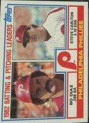 Phillies Batting [Pitching Leaders] Baseball Cards 1983 Topps Prices