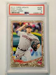 Cody Allen [Desert Camo] Baseball Cards 2013 Topps Update Prices