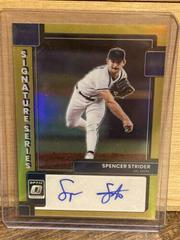 Spencer Strider [Gold] Baseball Cards 2022 Panini Donruss Optic Signature Series Prices