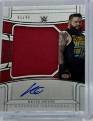 Kevin Owens #NT-KOW Wrestling Cards 2022 Panini Chronicles WWE National Treasures Memorabilia Autographs Prices