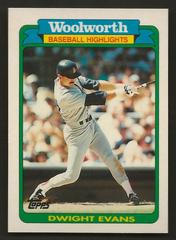 Dwight Evans Baseball Cards 1990 Woolworth Prices