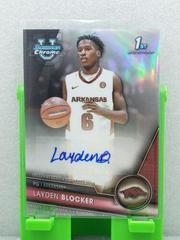 Layden Blocker [Refractor] Basketball Cards 2023 Bowman Chrome University Prospects Autographs Prices