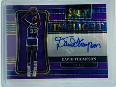 David Thompson [Purple Pulsar] #IF-DTH Basketball Cards 2021 Panini Select In Flight Signatures Prices