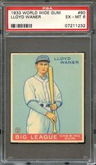 Lloyd Waner #90 Baseball Cards 1933 World Wide Gum Prices
