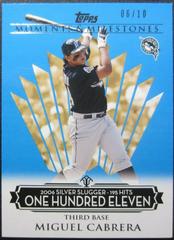 Miguel Cabrera [Hit 10] Baseball Cards 2008 Topps Moments & Milestones Prices