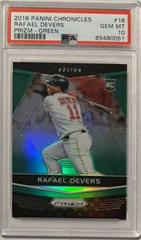 Rafael Devers [Green] #18 Baseball Cards 2018 Panini Chronicles Prizm Prices