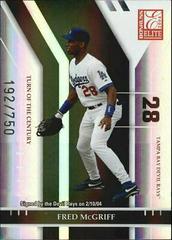 Fred McGriff [Turn of the Century] #113 Baseball Cards 2004 Donruss Elite Prices
