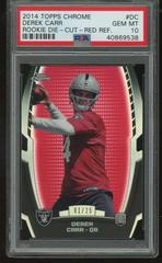 Derek Carr [Red Refractor] #DC Football Cards 2014 Topps Chrome Rookie Die-Cut Prices
