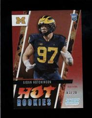 Aidan Hutchinson [Red Zone] #HR6 Football Cards 2022 Panini Score Hot Rookies Prices