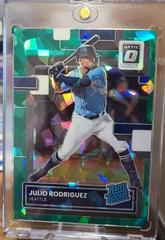 Julio Rodriguez [Green Ice] #97 Baseball Cards 2022 Panini Donruss Optic Prices