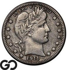 1911 D Coins Barber Quarter Prices