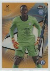 Edouard Mendy [Orange Refractor] #88 Soccer Cards 2020 Topps Finest UEFA Champions League Prices