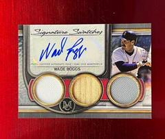Wade Boggs #SWTRA-WB Baseball Cards 2023 Topps Museum Collection Signature Swatches Triple Relic Prices