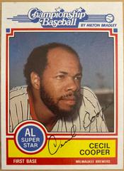 Cecil Cooper Baseball Cards 1984 Milton Bradley Prices