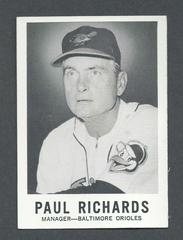 Paul Richards #112 Baseball Cards 1960 Leaf Prices