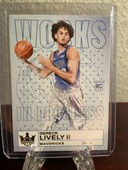 Dereck Lively II #30 Basketball Cards 2023 Panini Court Kings Works in Progress Prices
