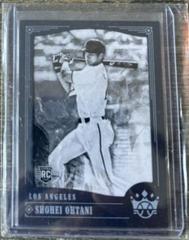 Shohei Ohtani [Black and White Blue Frame] #76 Baseball Cards 2018 Panini Diamond Kings Prices