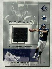 Drew Brees [Jersey] #93 Football Cards 2001 SP Game Used Prices
