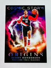 Scoot Henderson #16 Basketball Cards 2023 Panini Origins Cosmic Storm Prices
