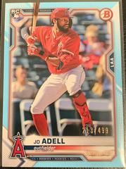 Jo Adell [Blue] Baseball Cards 2021 Bowman Prices