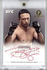 Renzo Gracie [Red Ink] Ufc Cards 2012 Topps UFC Knockout Autographs Prices