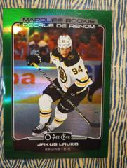 Jakub Lauko [Rainbow Green] Hockey Cards 2022 O Pee Chee Prices