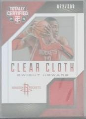 Dwight Howard Basketball Cards 2014 Panini Totally Certified Clear Cloth Jersey Prices