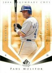 Paul Molitor #87 Baseball Cards 2004 SP Legendary Cuts Prices