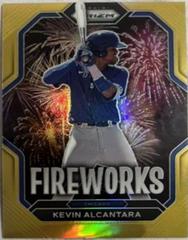 Kevin Alcantara [Gold] #F4 Baseball Cards 2023 Panini Prizm Fireworks Prices