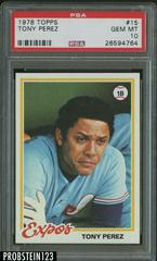 Tony Perez #15 Baseball Cards 1978 Topps Prices