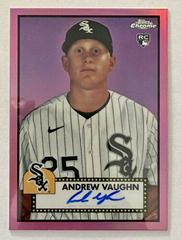 Andrew Vaughn [Pink] Baseball Cards 2021 Topps Chrome Platinum Anniversary Autographs Prices