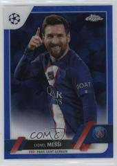 Lionel Messi [SP Variation Sapphire] Soccer Cards 2022 Topps Chrome UEFA Club Competitions Prices