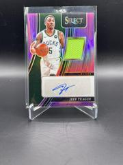 Jeff Teague [Purple Prizm] Basketball Cards 2021 Panini Select Autograph Memorabilia Prices